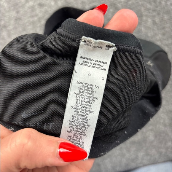 NIKE Women’s Dri-Fit Black Racerback Sports Bra size: Large - Picture 9 of 9